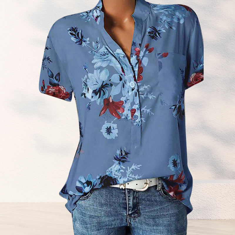 ByOscar™ Chemise à poche motif fleuri