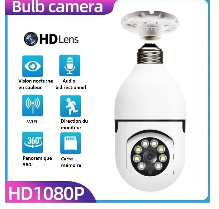 ByOscar™ HD Caméra de sécurité sans fil Wifi Light