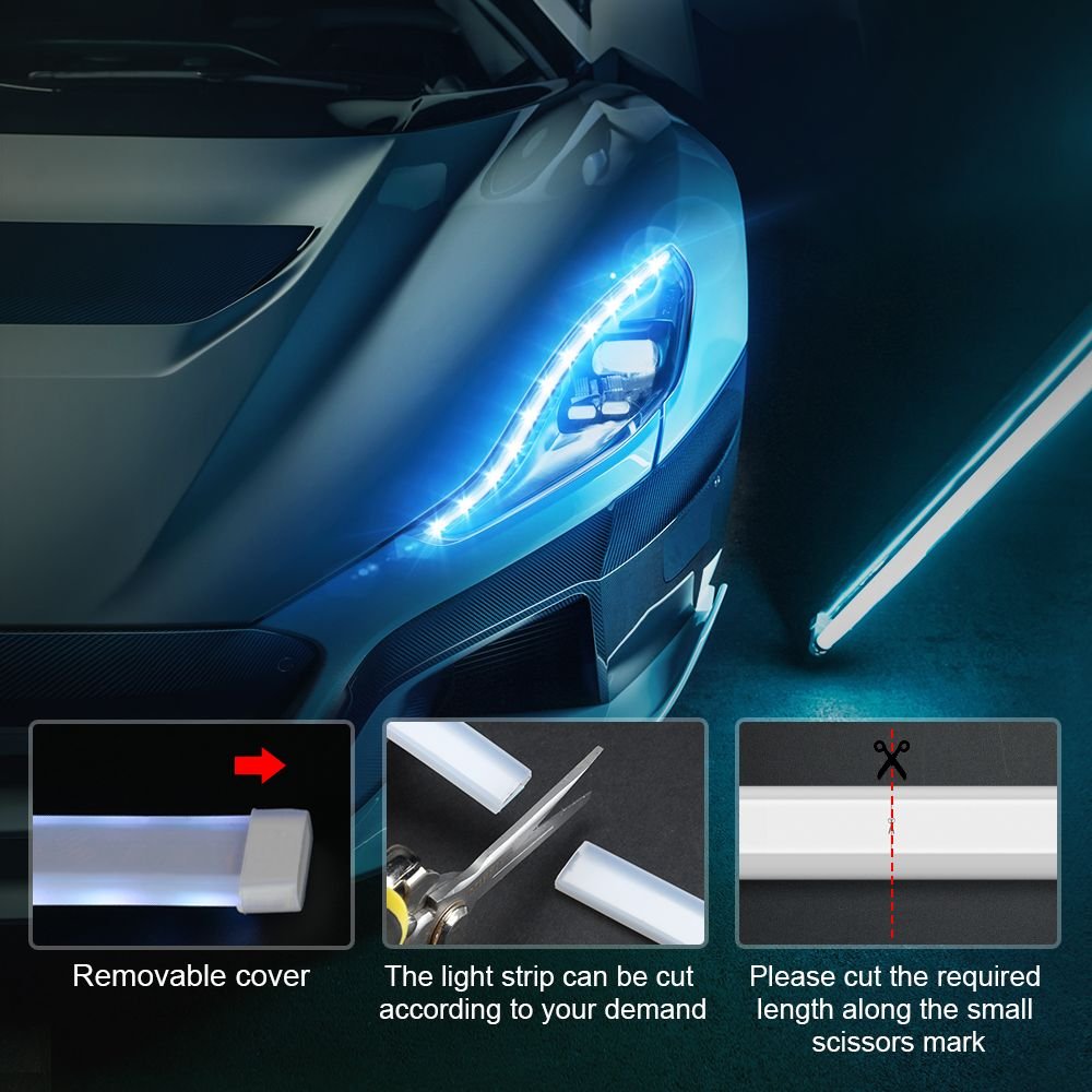 ByOscar™ 2 Pcs-LED Diurnes pour phares de voiture